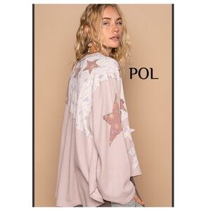 POL Women's Pink Star Top